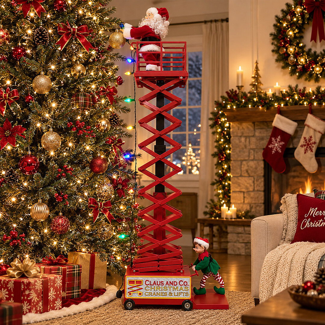 Mr. Christmas Elfli Noel Babalı Işıklı Lift - Beysüs