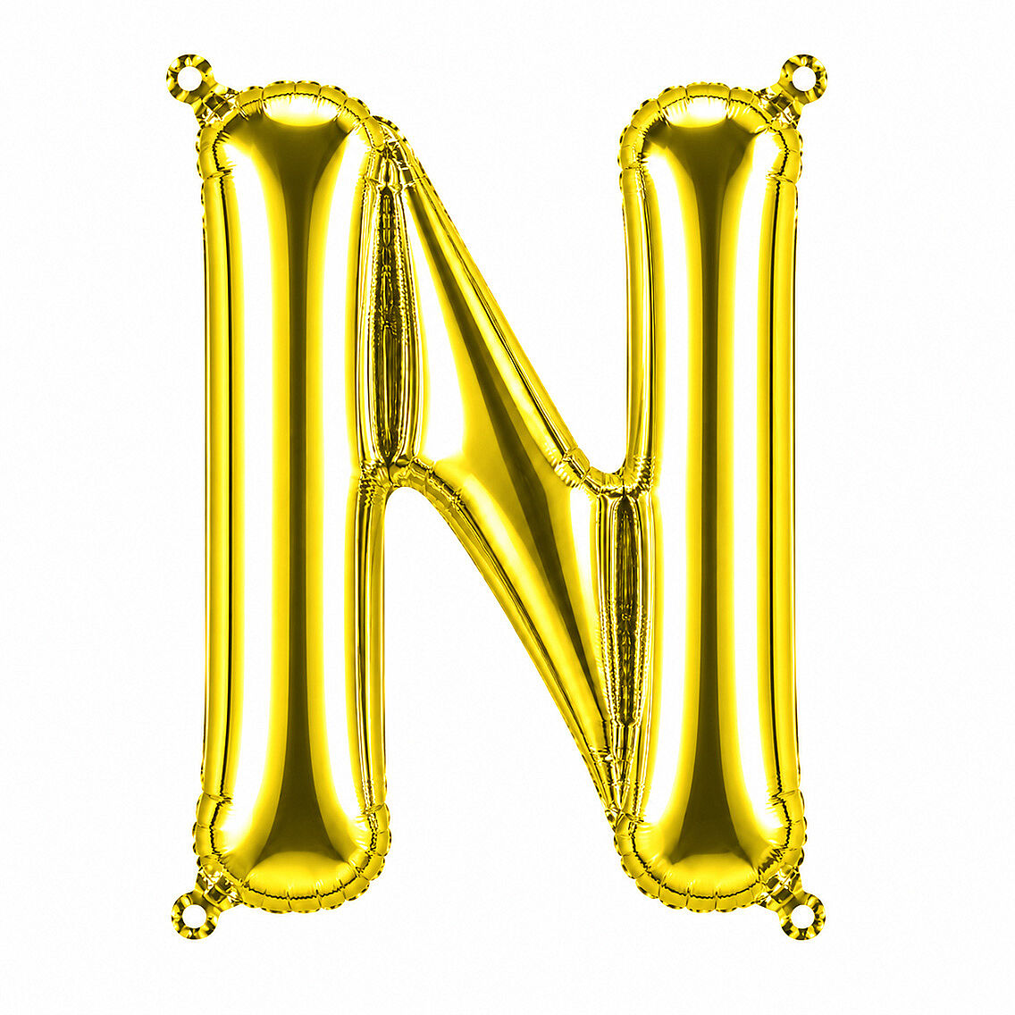 N Harfi Folyo Balon Altın Rengi (76 cm) - 1