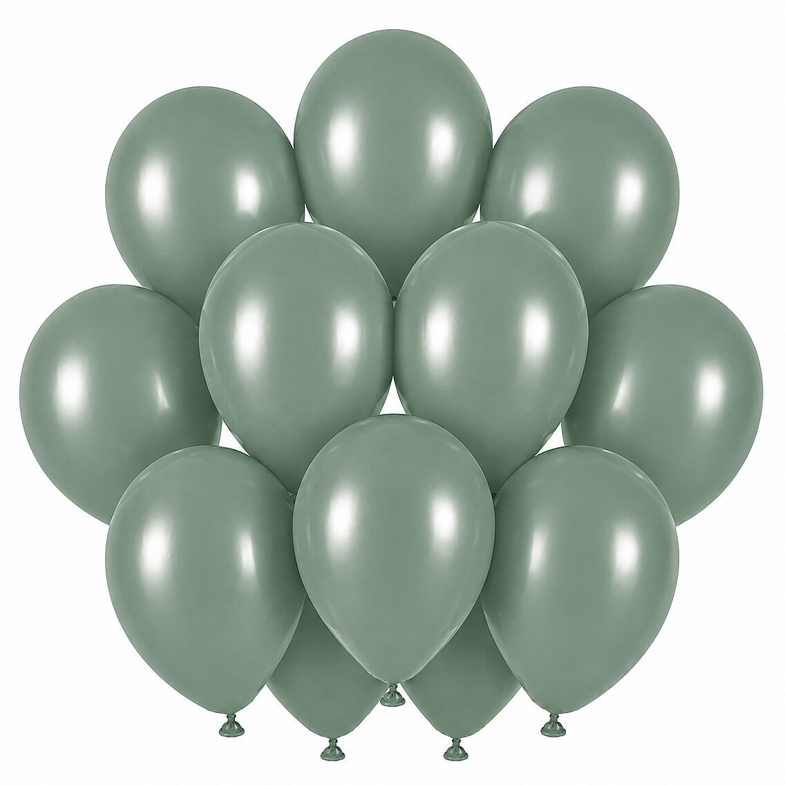 Okaliptus Renk Lateks Retro Balon (30 cm) - 12 Adet - 1