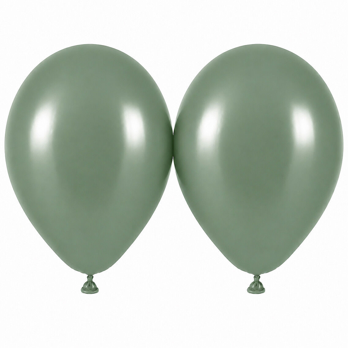 Okaliptus Renk Lateks Retro Balon (50 cm) - 2 Adet - 1