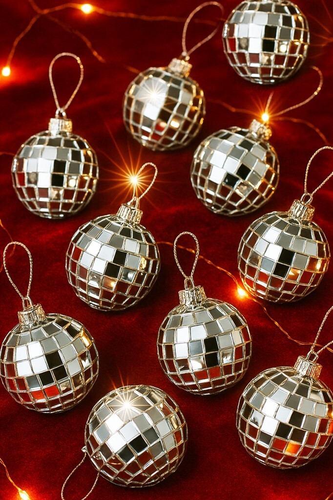 Beysüs Yılbaşı Çam Ağacı Süsü Parlak Aynalı Disko Topu Cici Top 3cm 12'li - Beysüs