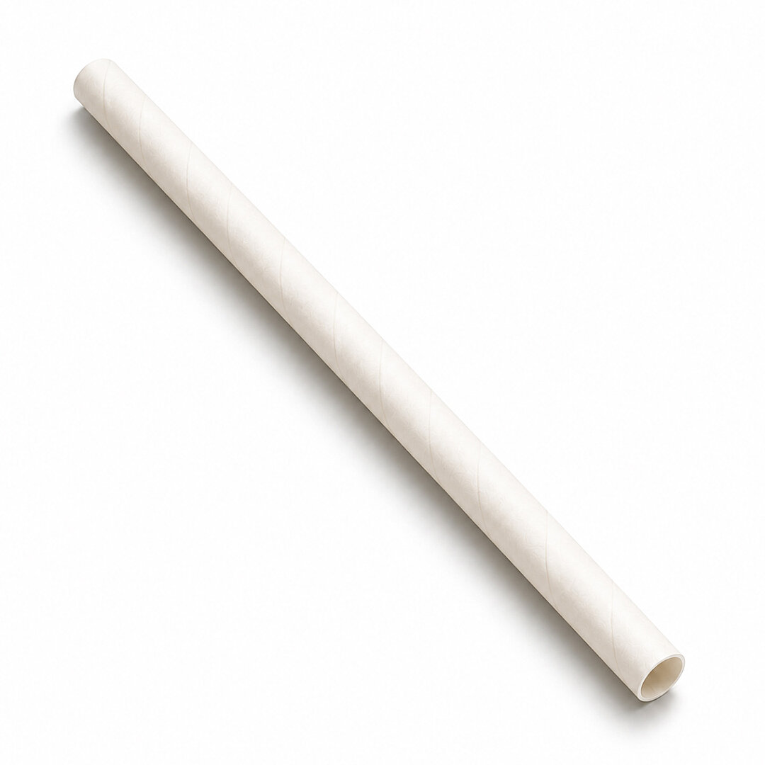 Parti Kağıt Pipeti 25'li Beyaz - 2