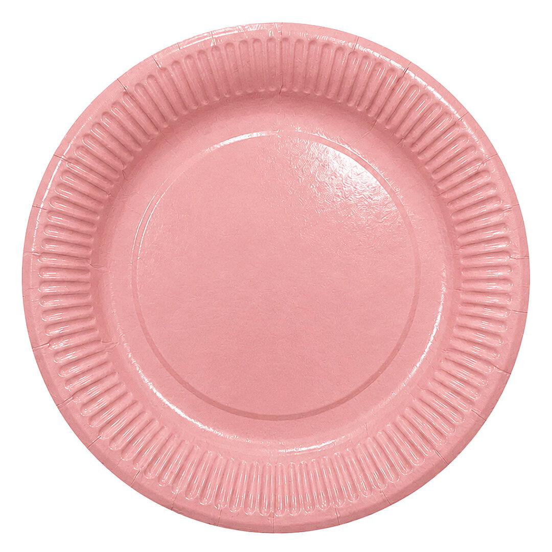 Parti Kağıt Tabak 8'li Pembe - Beysüs (1)
