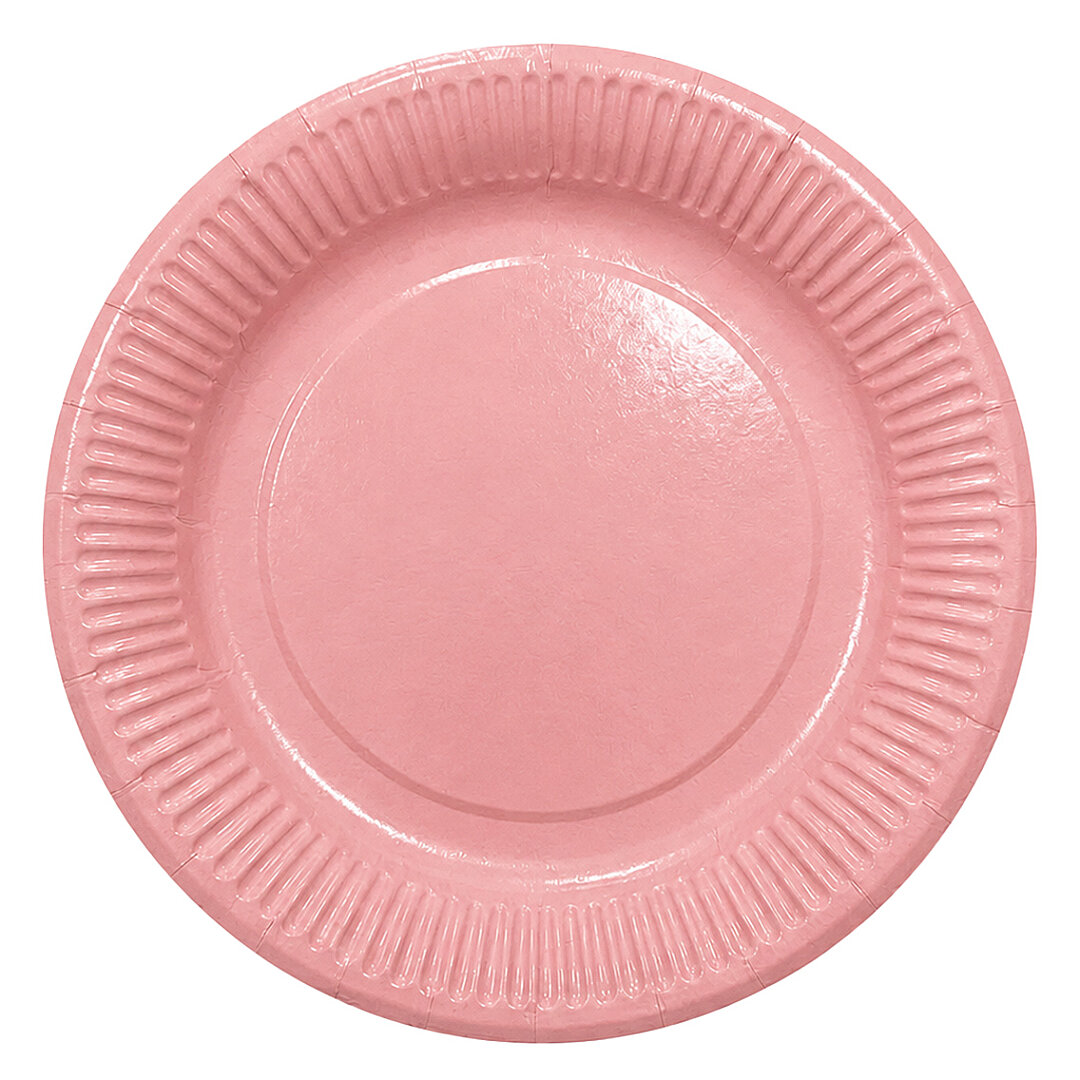Parti Kağıt Tabak 8'li Pembe - 2