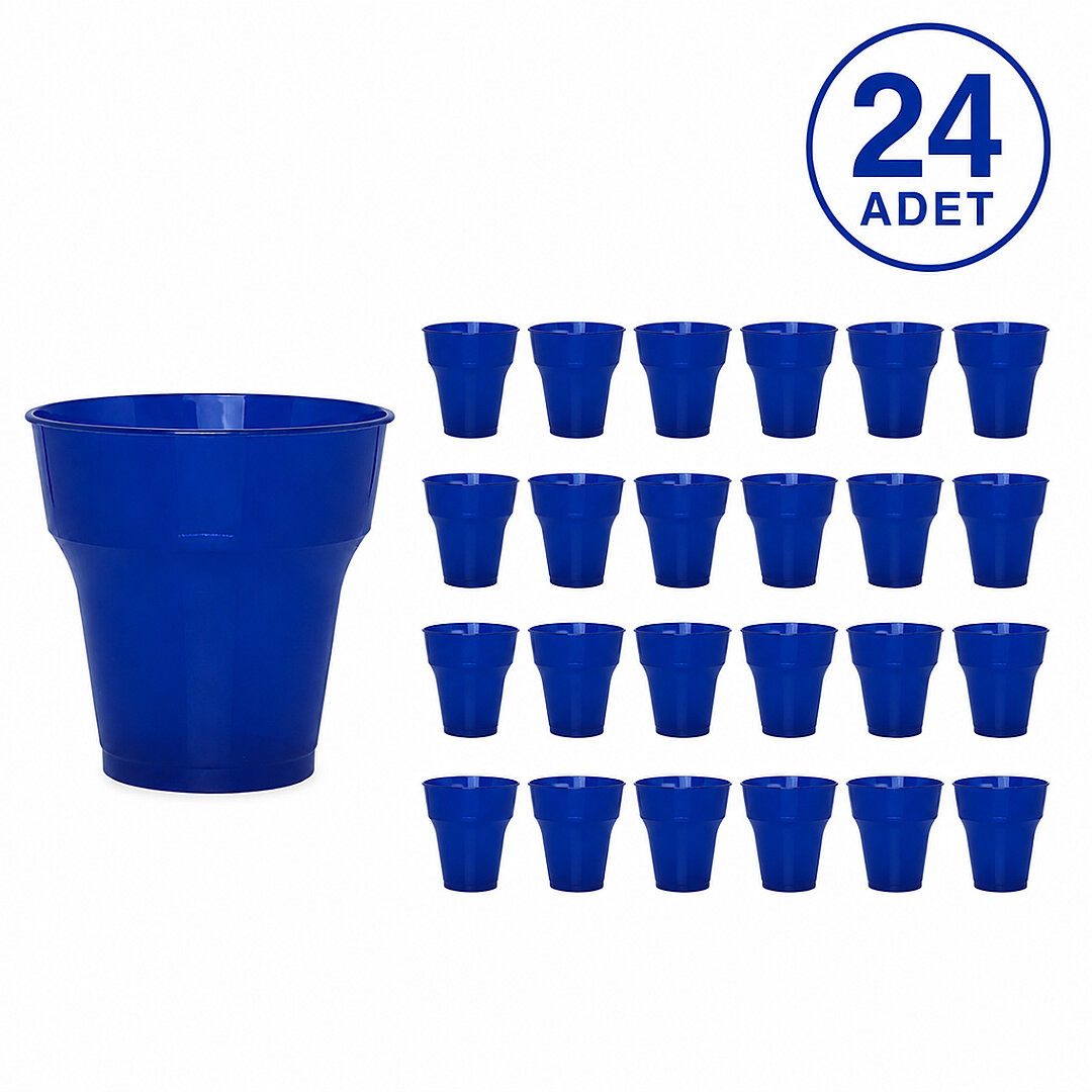 Parti Plastik Bardak 24'lü Lacivert - Beysüs
