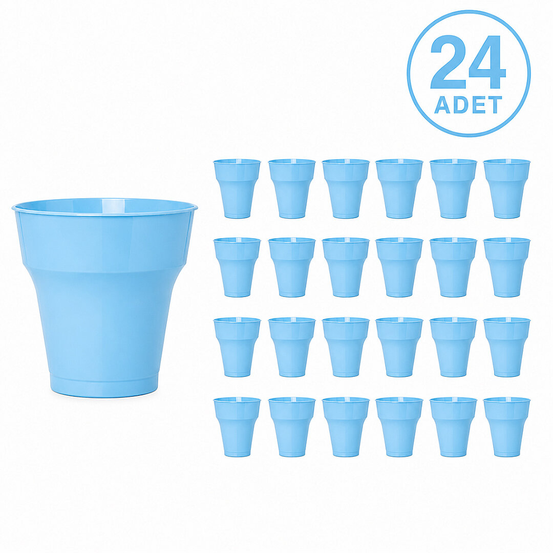 Parti Plastik Bardak 24'lü Mavi - Beysüs