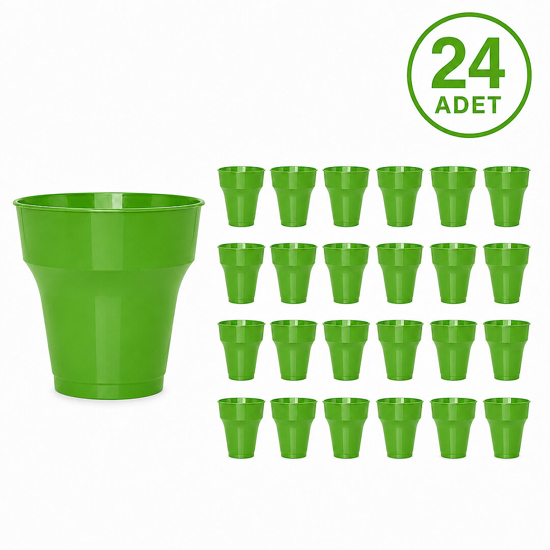 Parti Plastik Bardak 24'lü Yeşil - Beysüs