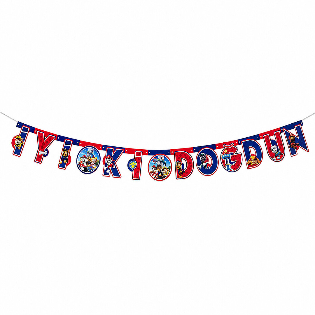 Paw Patrol Temalı İyi Ki Doğdun Banner - Beysüs