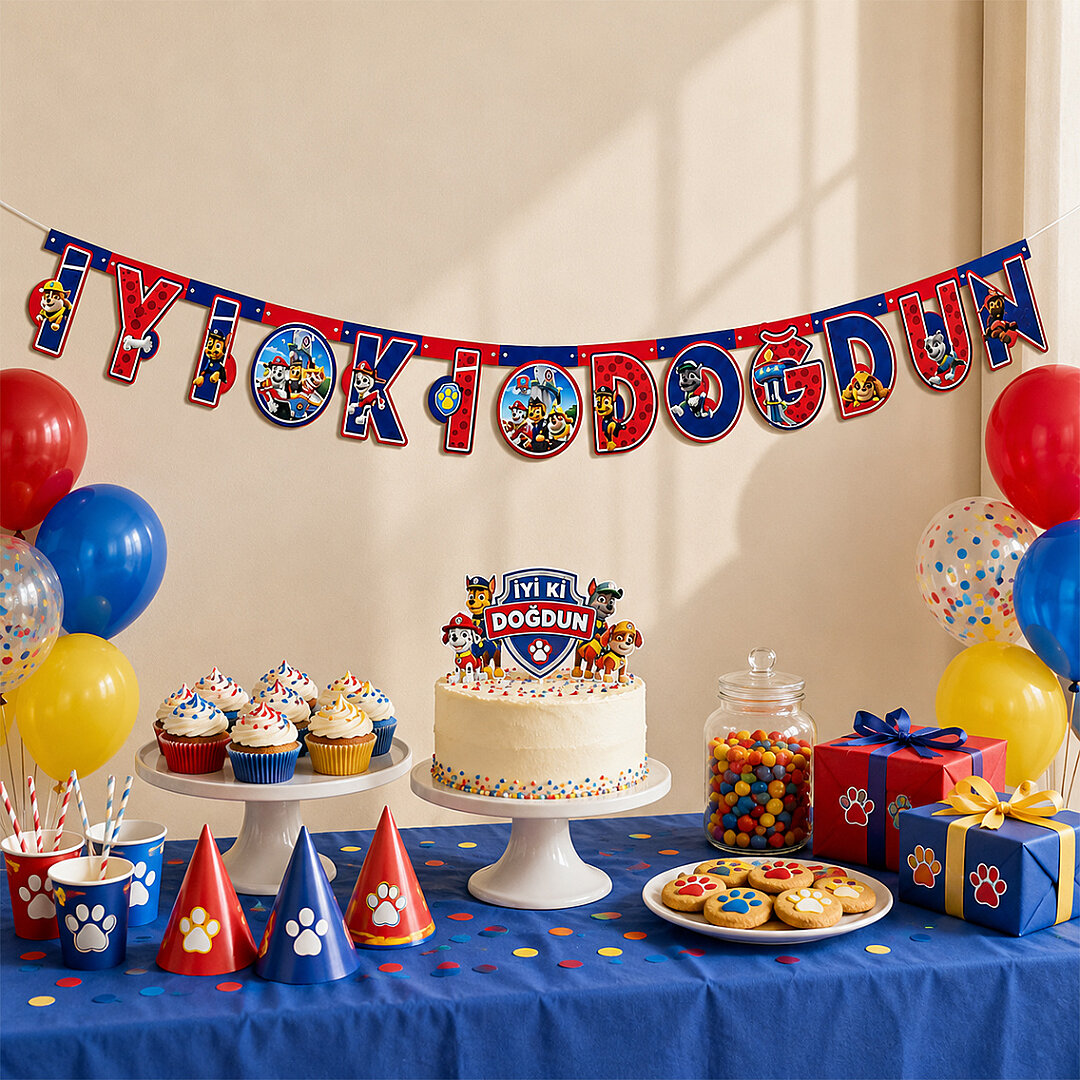 Paw Patrol Temalı İyi Ki Doğdun Banner - 2