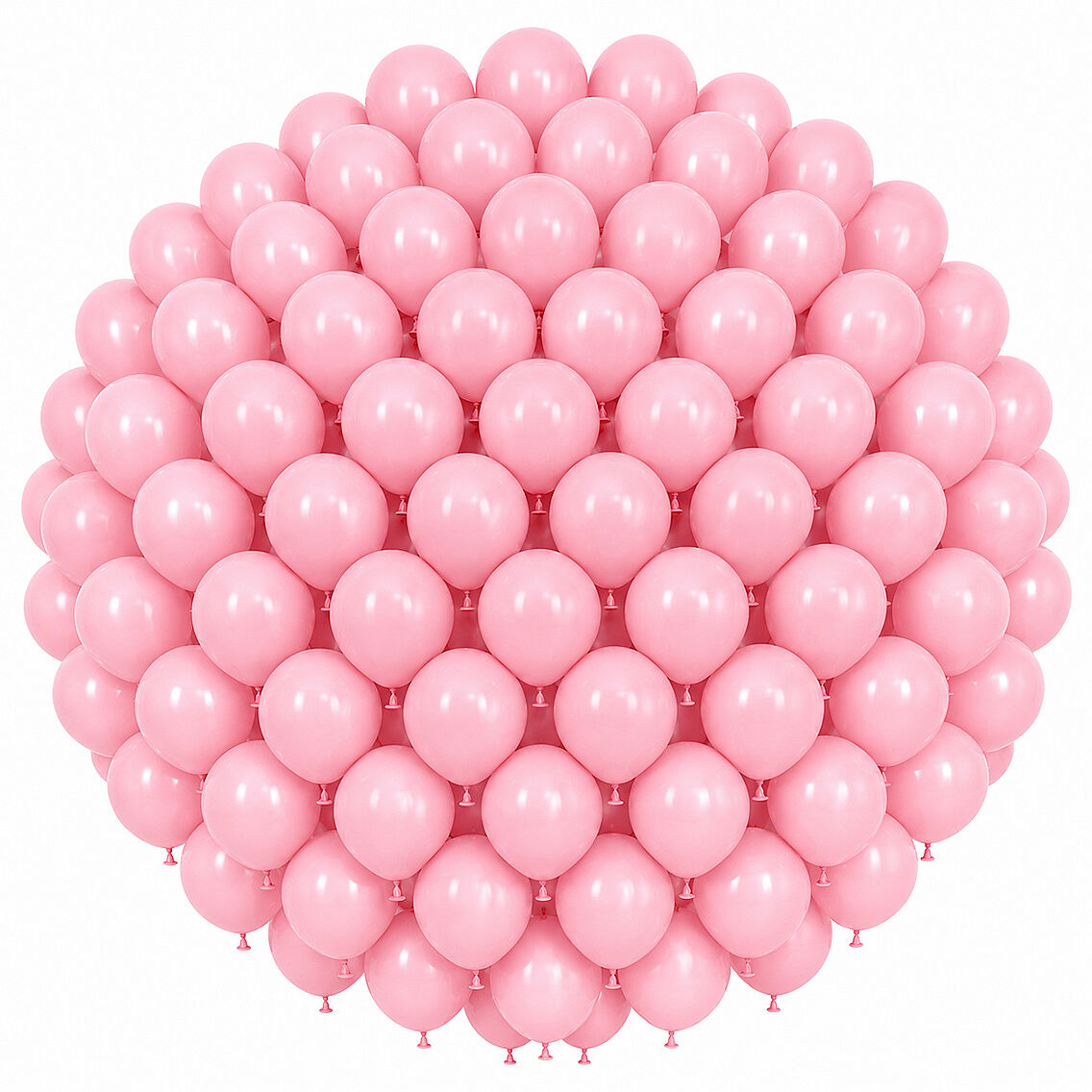 Pembe Renk Lateks makaron Balon (30 cm) - 100 Adet - 1