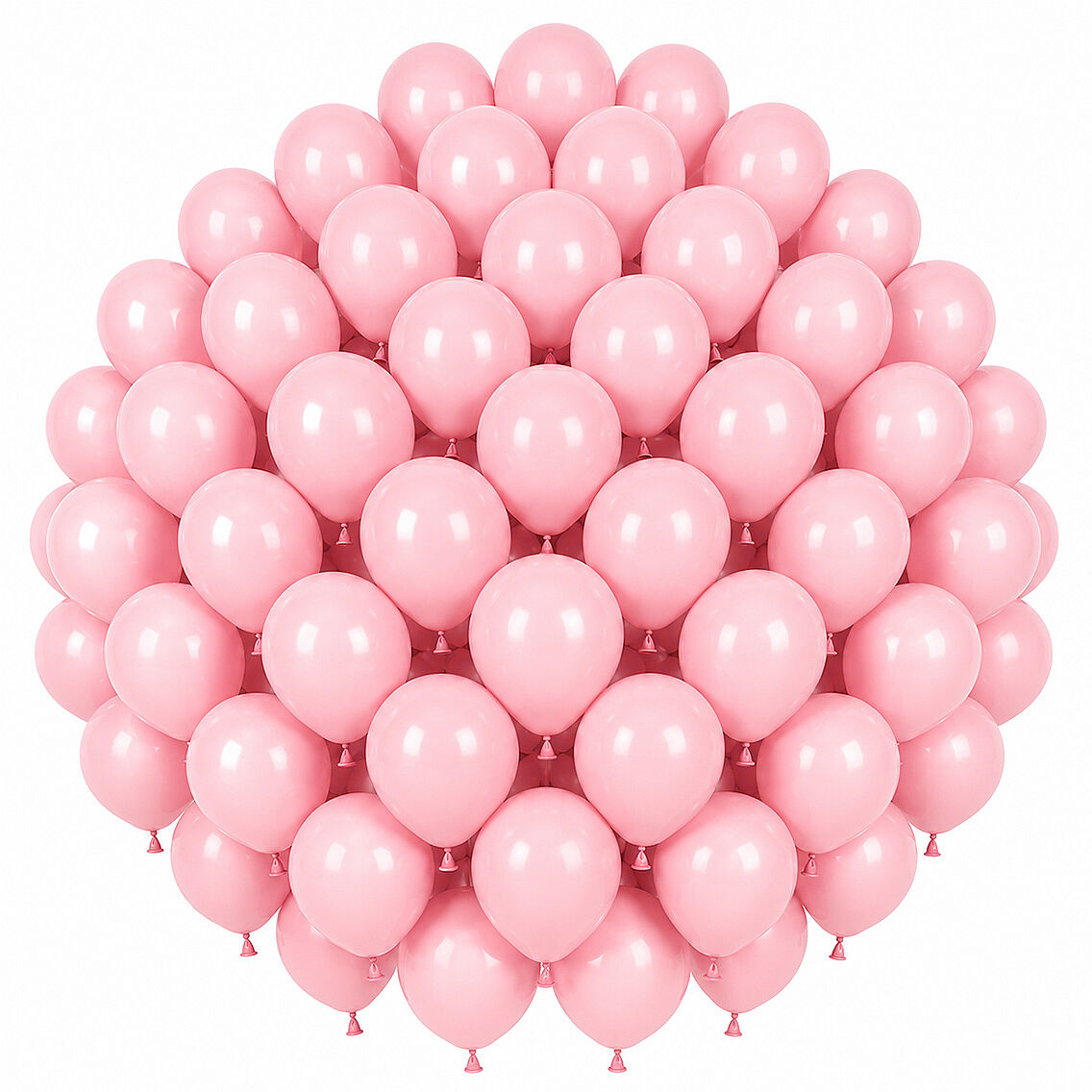 Pembe Renk Lateks makaron Balon (30 cm) - 50 Adet - 1