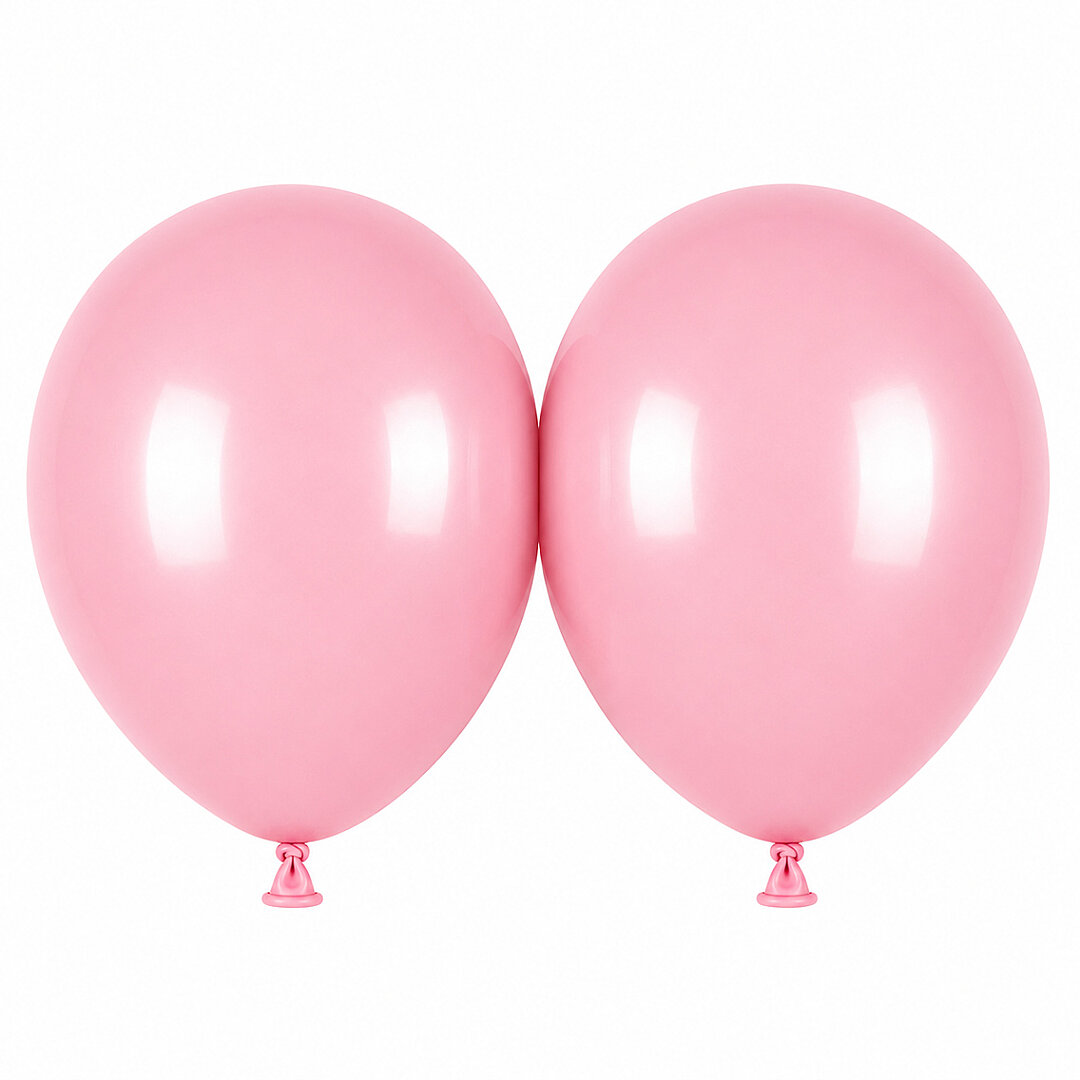 Pembe Renk Lateks makaron Balon (45 cm) - 2 Adet - Beysüs