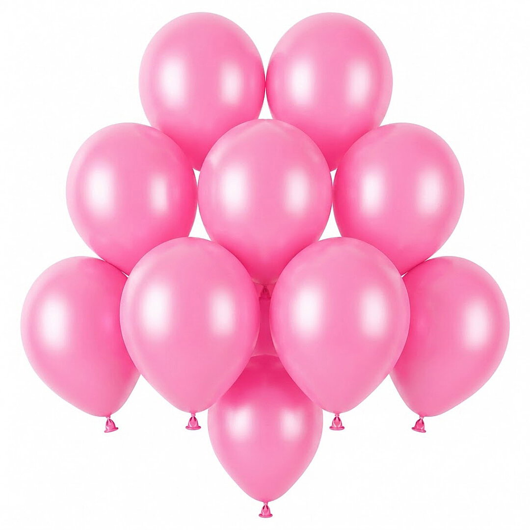 Pembe Renk Lateks Pastel Balon (13 cm) - 10 Adet - Beysüs