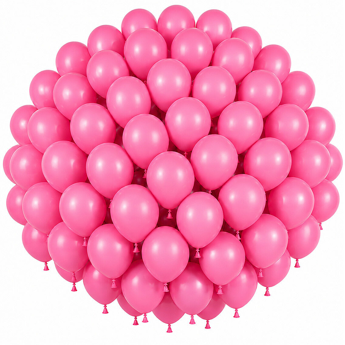 Pembe Renk Lateks Pastel Balon (30 cm) - 100 Adet - 1