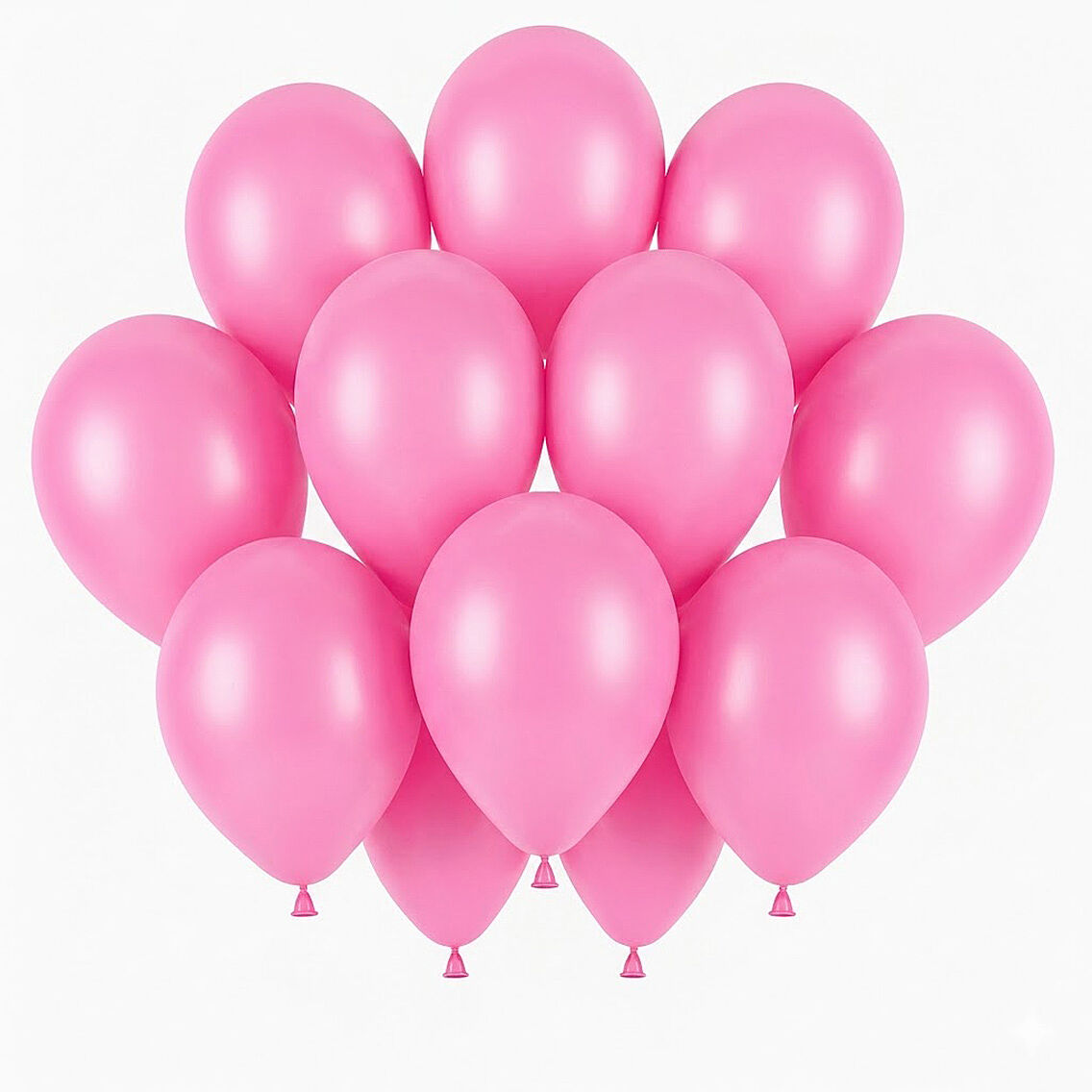Pembe Renk Lateks Pastel Balon (30 cm) - 12 Adet - 1