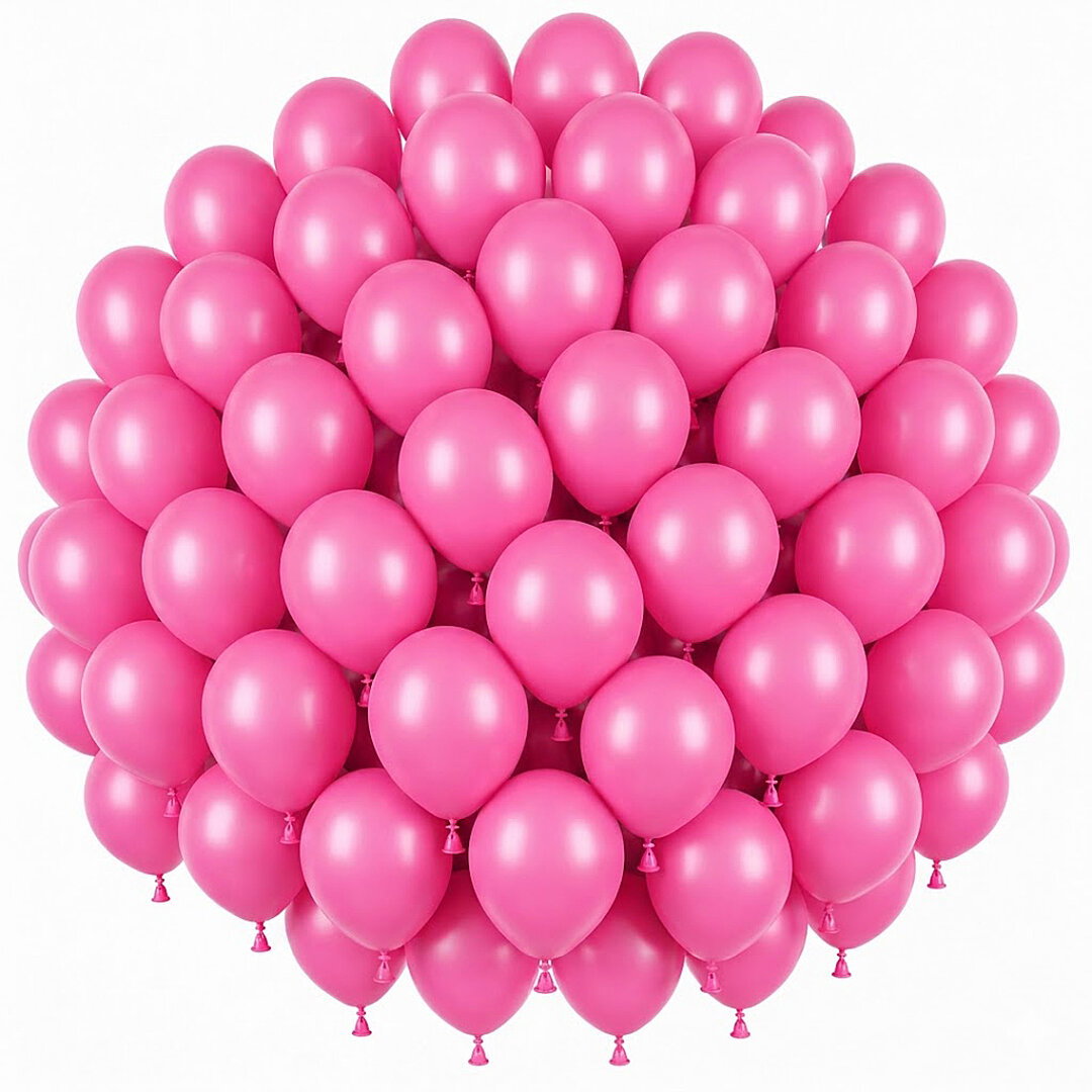 Pembe Renk Lateks Pastel Balon (30 cm) - 50 Adet - Beysüs