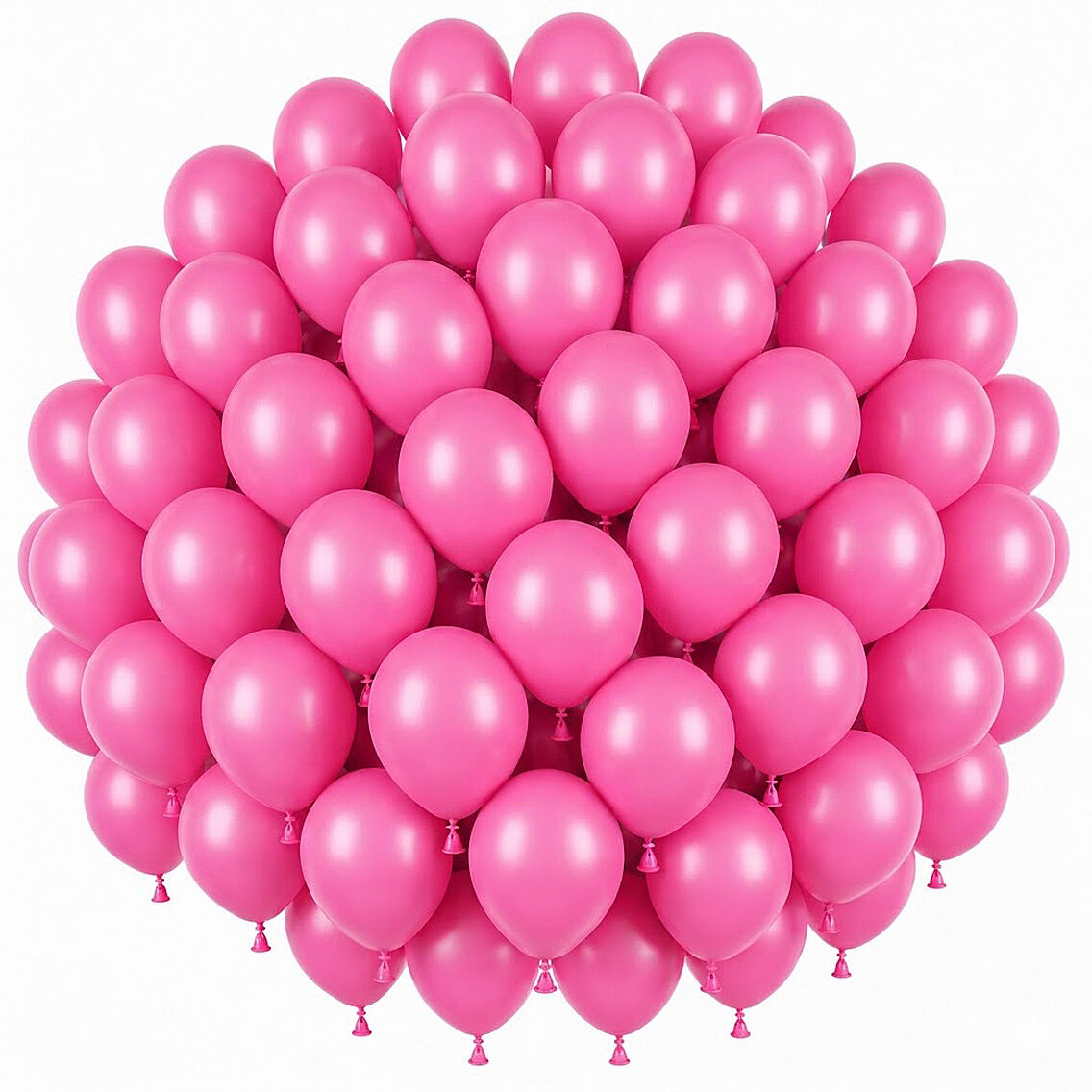 Pembe Renk Lateks Pastel Balon (30 cm) - 50 Adet - 1