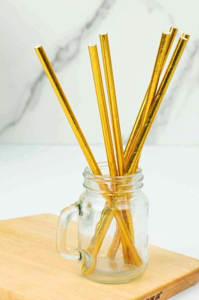 Pipet Kağıt Parlak Gold 24 lü - 3