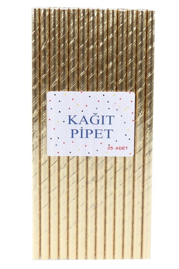 Pipet Kağıt Parlak Gold 24 lü - 4