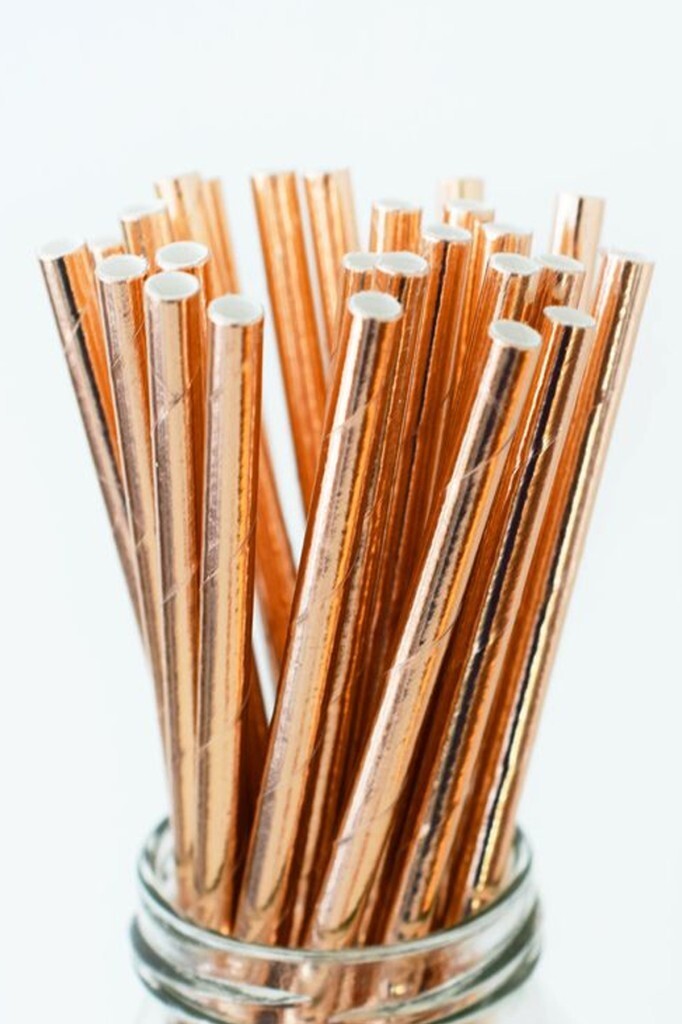 Pipet Kağıt Rose Gold 25 li - 1