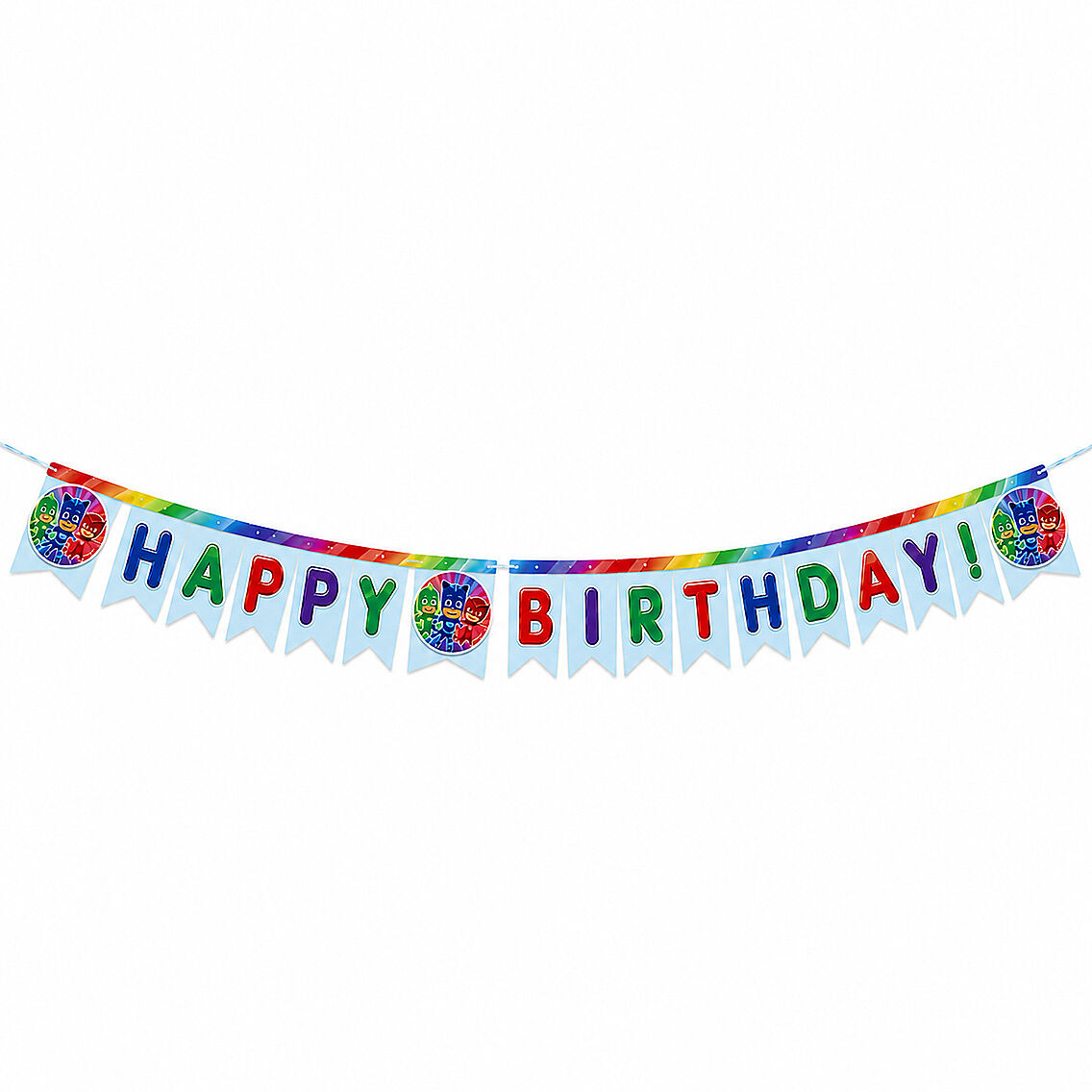 Pj Mask Temalı Happy Birthday Banner - 1