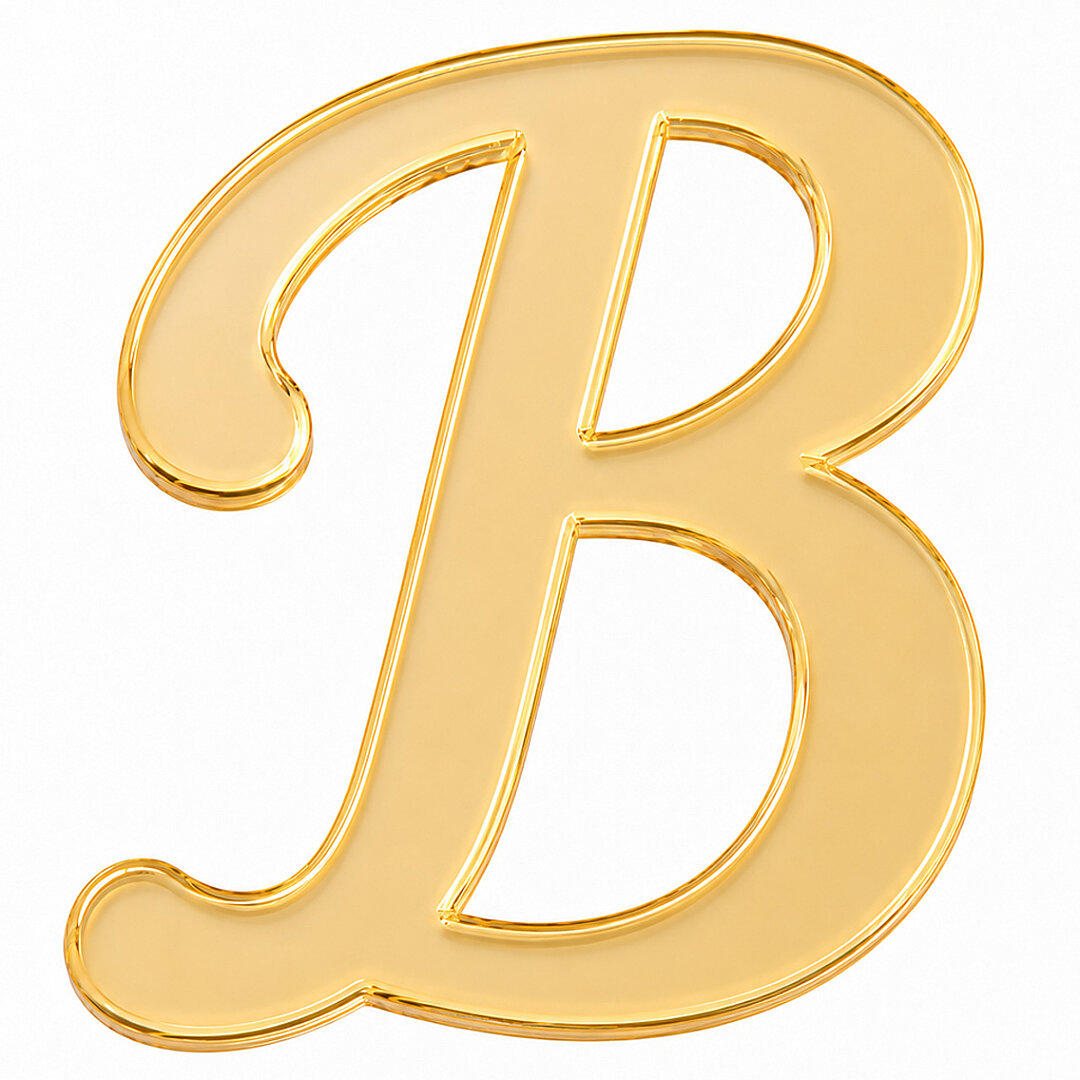 Pleksi Harf 4 cm Gold B 4 cm - Beysüs