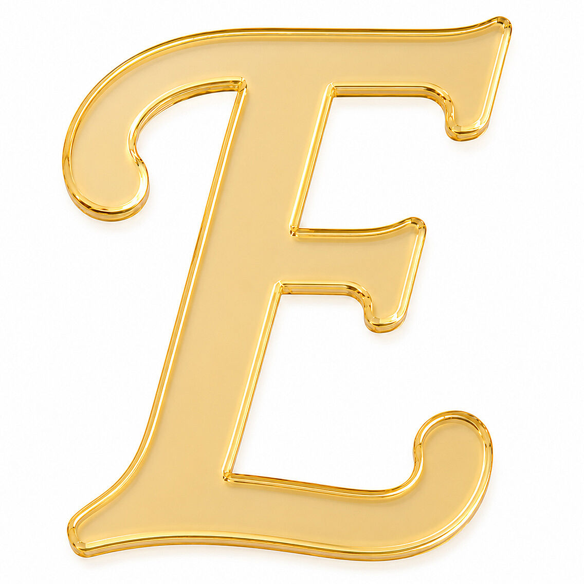 Pleksi Harf 4 cm Gold E 4 cm - 1