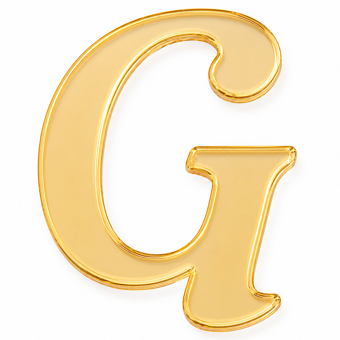 Pleksi Harf 4 cm Gold G 4 cm - 1