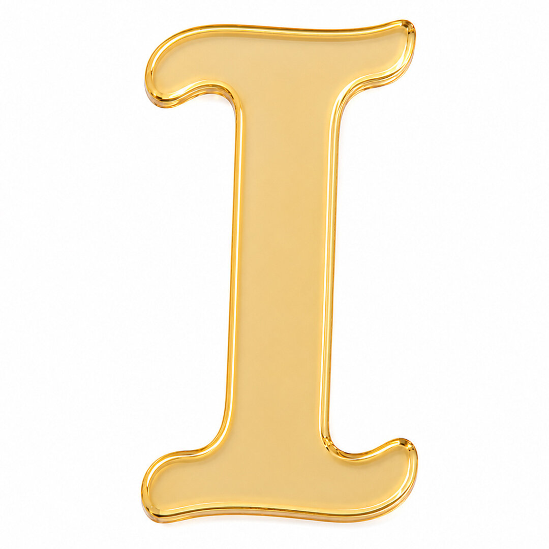 Pleksi Harf 4 cm Gold I 4 cm - Beysüs