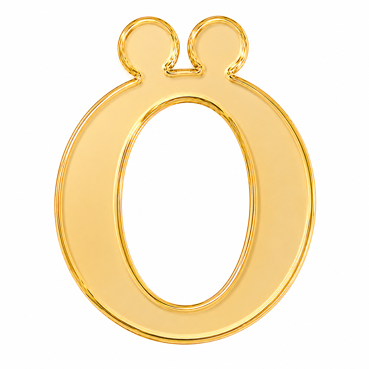Pleksi Harf 4 cm Gold Ö 4 cm - 1