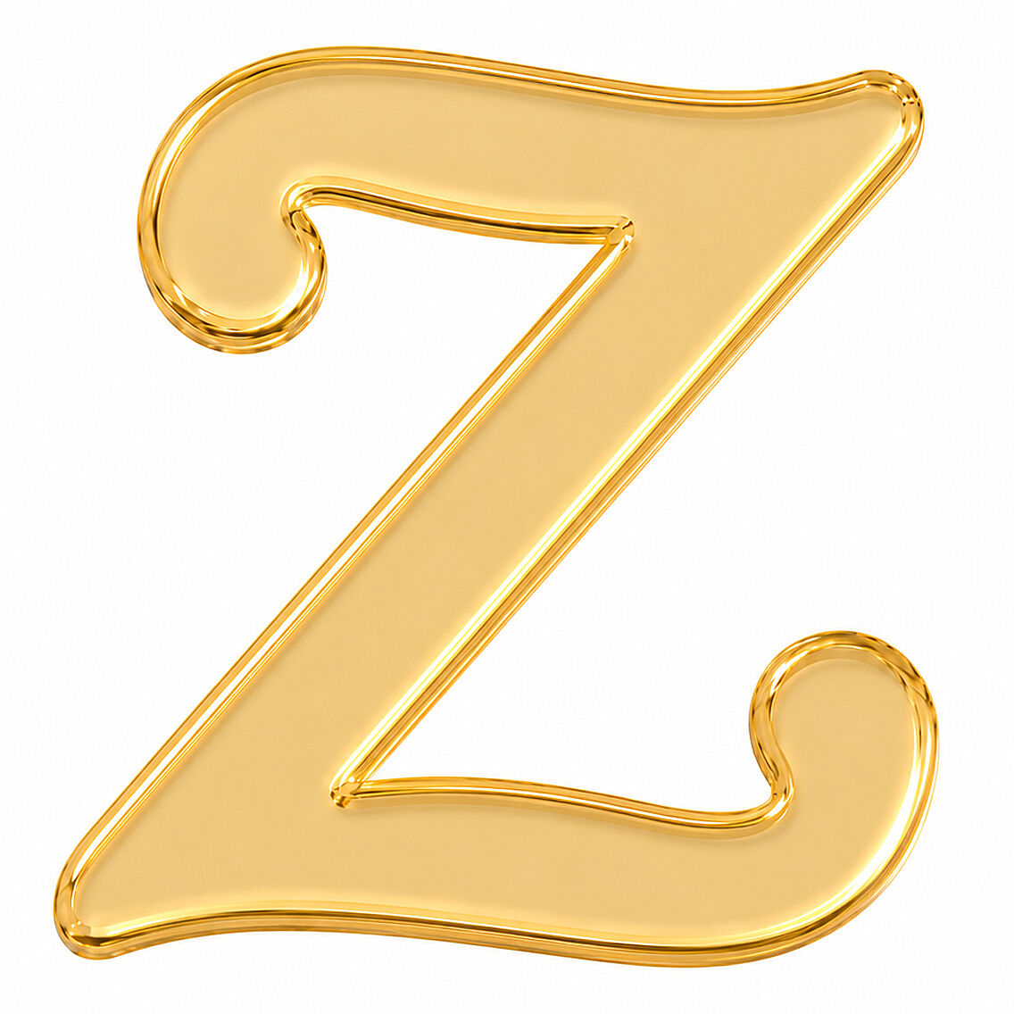 Pleksi Harf 4 cm Gold Z 4 cm - 1