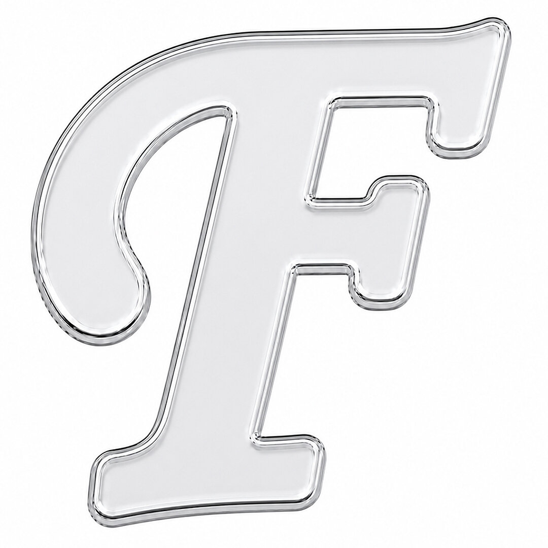 Pleksi Harf 4 cm Gümüş F 4 cm - Beysüs