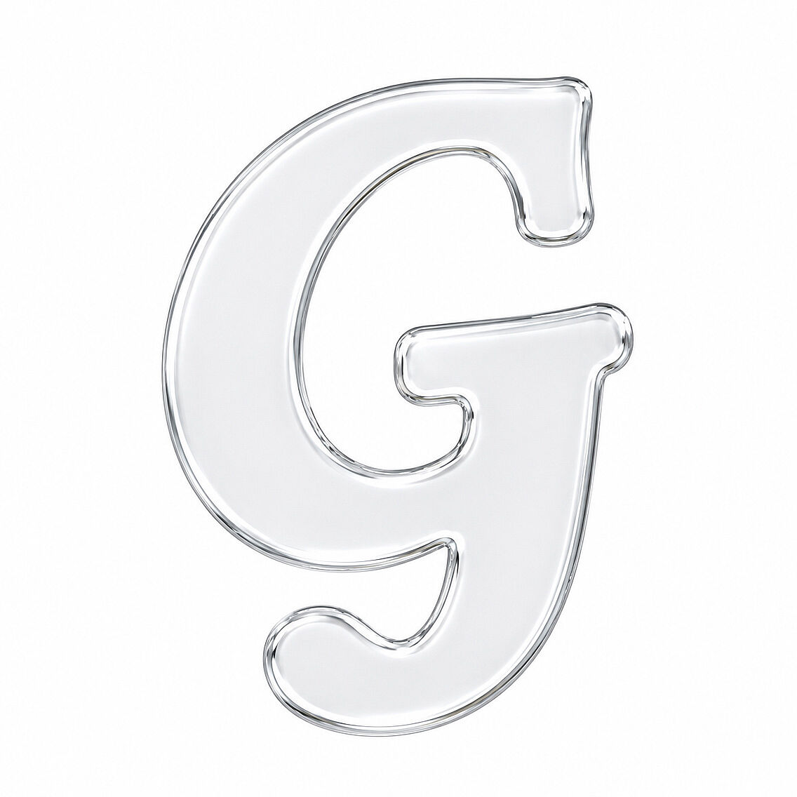 Pleksi Harf 4 cm Gümüş G 4 cm - 1