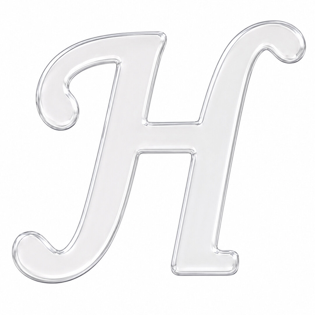 Pleksi Harf 4 cm Gümüş H 4 cm - 1