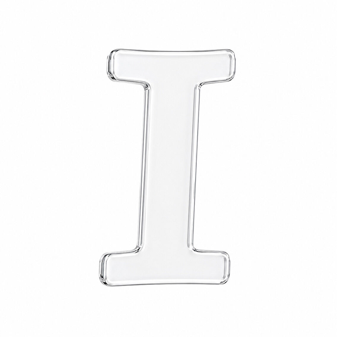 Pleksi Harf 4 cm Gümüş I 4 cm - 1