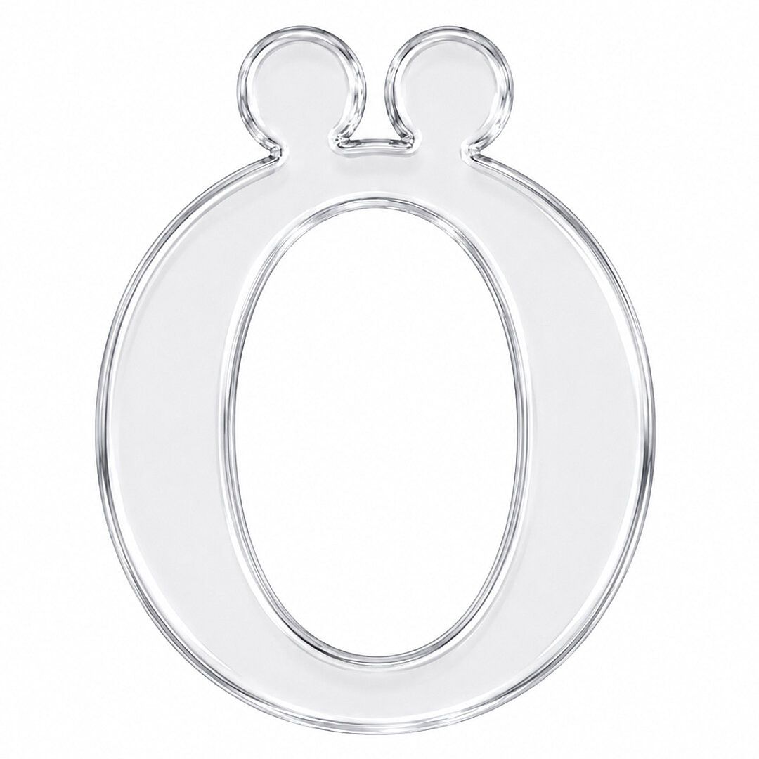 Pleksi Harf 4 cm Gümüş Ö 4 cm - Beysüs