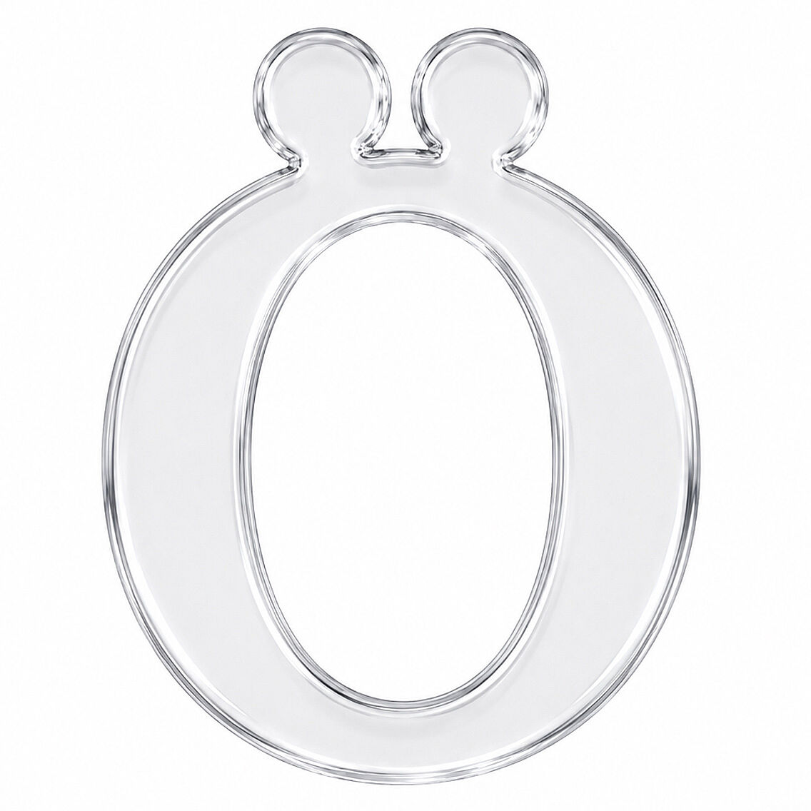 Pleksi Harf 4 cm Gümüş Ö 4 cm - 1