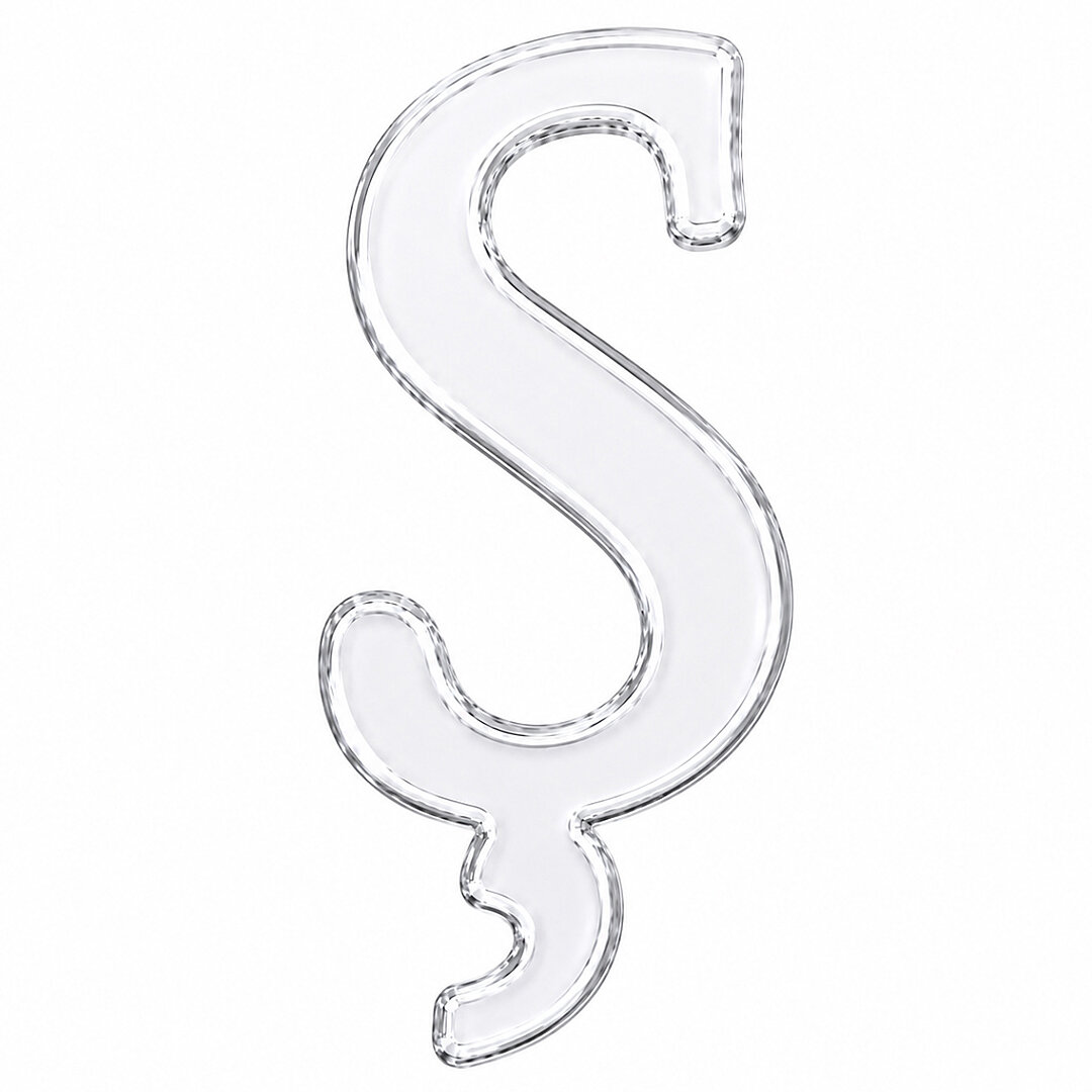 Pleksi Harf 4 cm Gümüş Ş 4 cm - 1