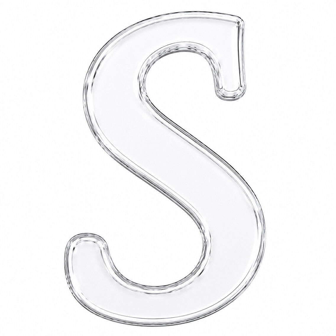 Pleksi Harf 4 cm Gümüş S 4 cm - 1
