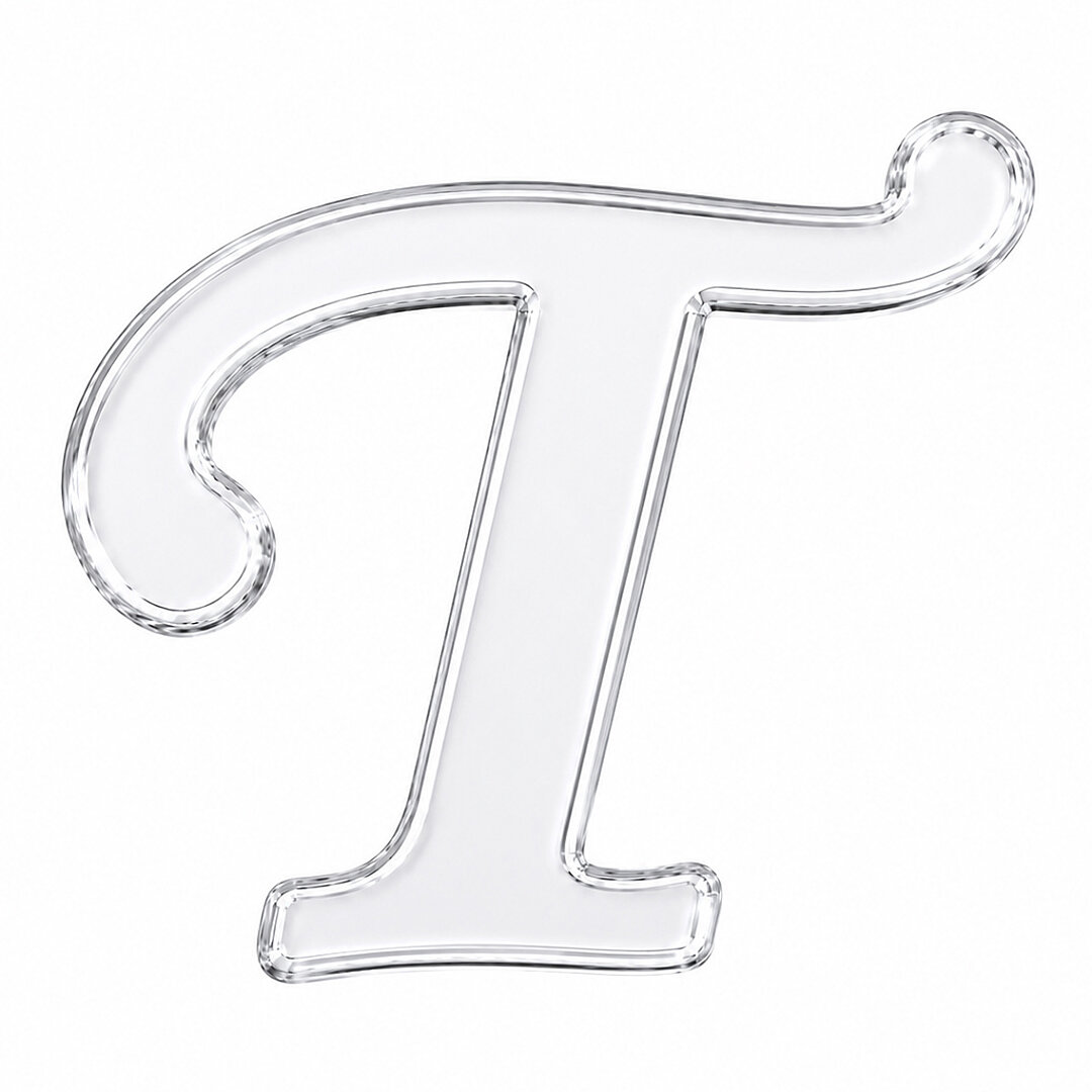 Pleksi Harf 4 cm Gümüş T 4 cm - Beysüs