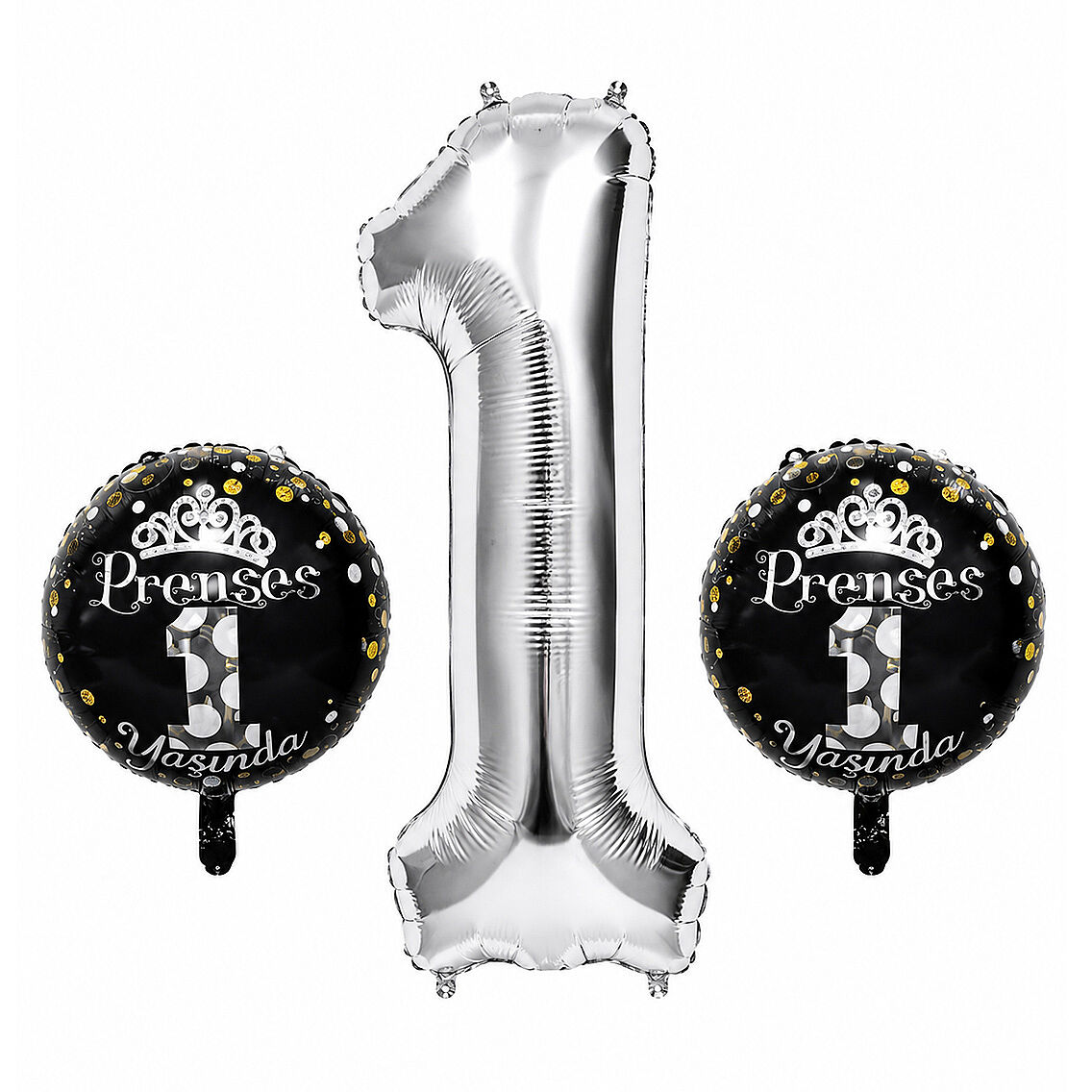 Prenses 1 Yaşında Set Folyo Balon - 1