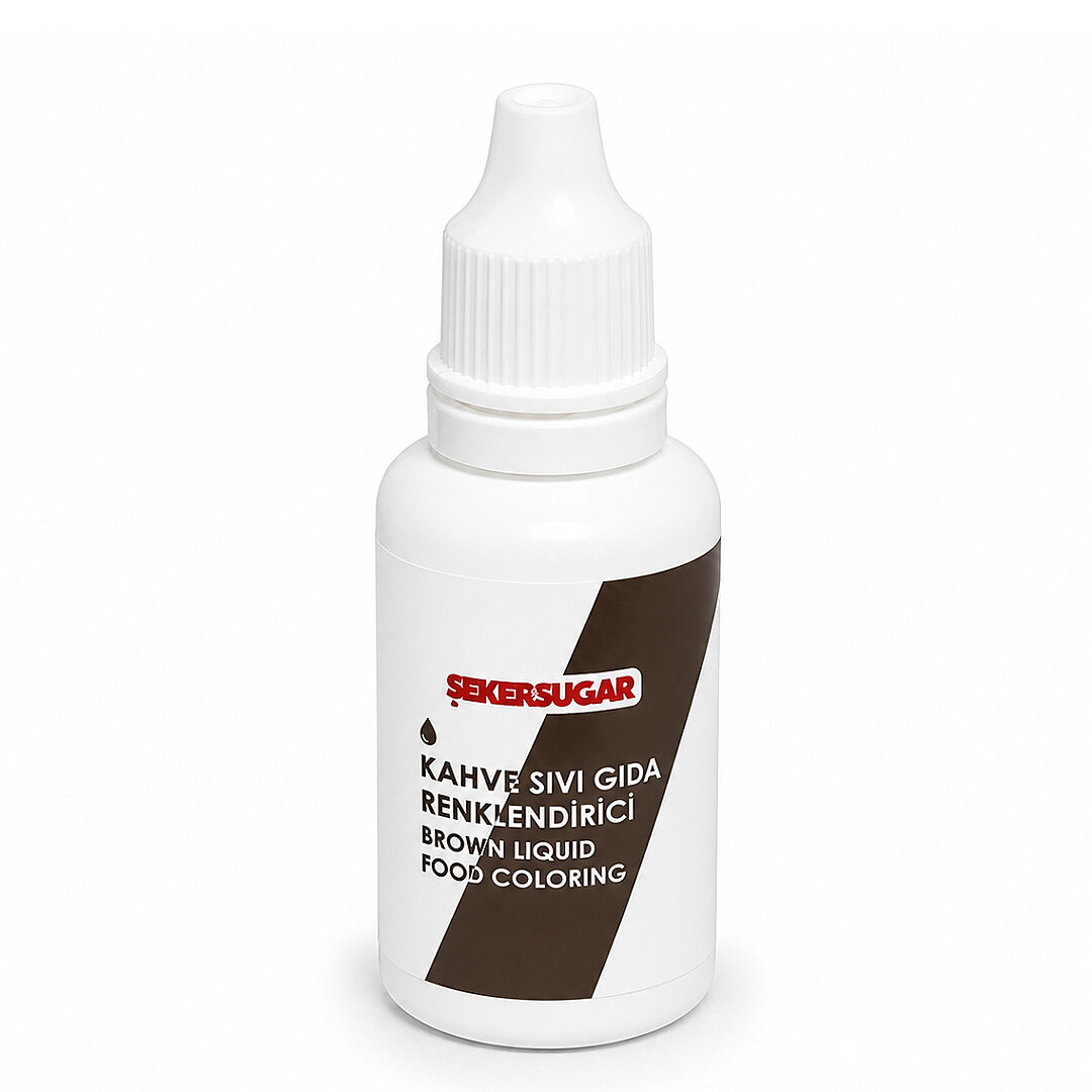 Renklendirici Yenilebilir Kahverengi Gıda Boyası 20 ml. - 2