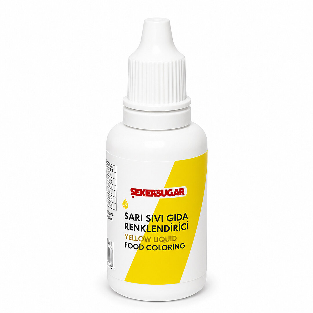Renklendirici Yenilebilir Sarı Gıda Boyası 20 ml. - 2