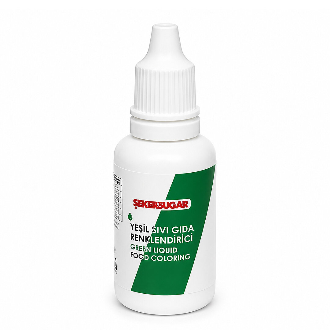 Renklendirici Yenilebilir Yeşil Gıda Boyası 20 ml. - 2