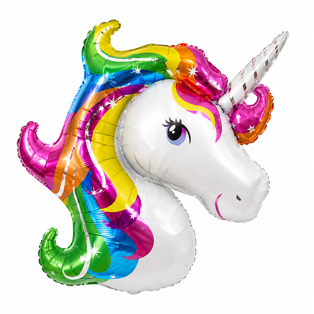 Renkli Unicorn Folyo Balon - 1
