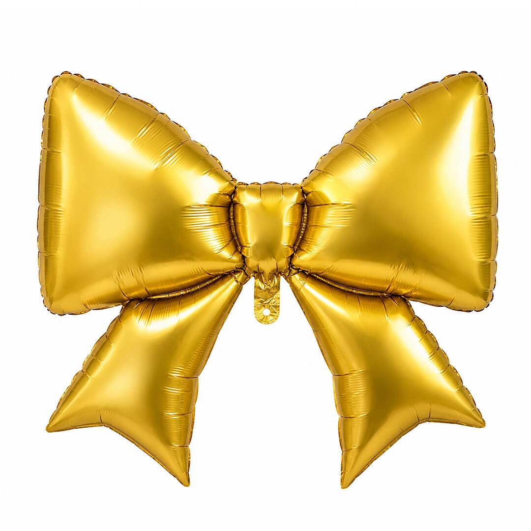Retro Gold Fiyonk Folyo Balon - 1