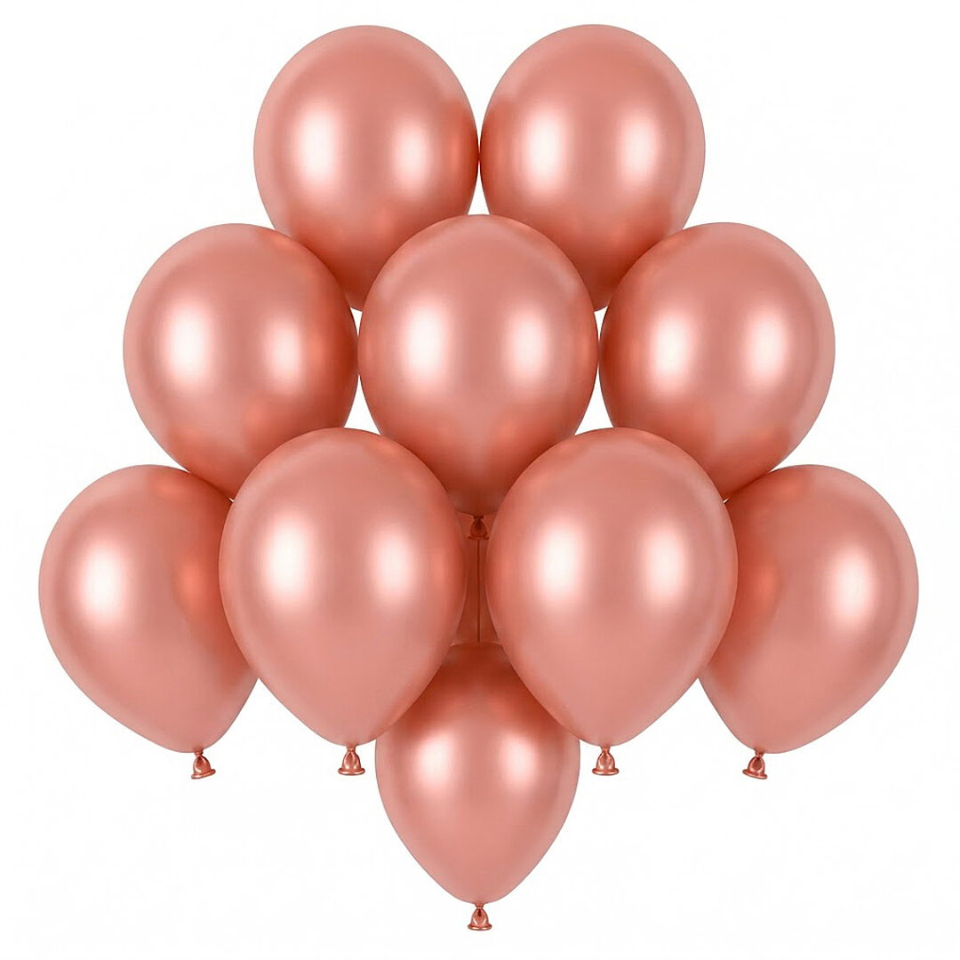 Rose Gold Renk Lateks Pastel Balon (13 cm) - 10 Adet - Beysüs