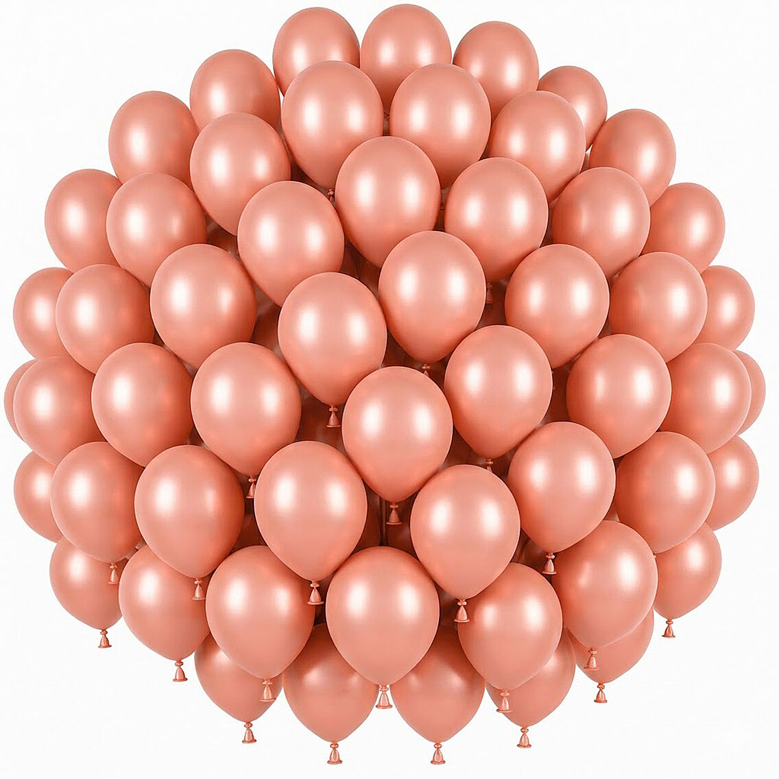 Rose Gold Renk Lateks Pastel Balon (30 cm) - 50 Adet - 1