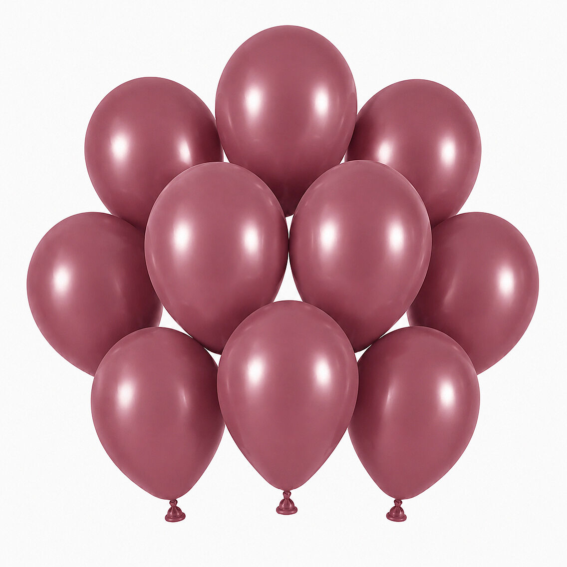 Rosewood Renk Lateks Retro Balon (13 cm) - 10 Adet - 1