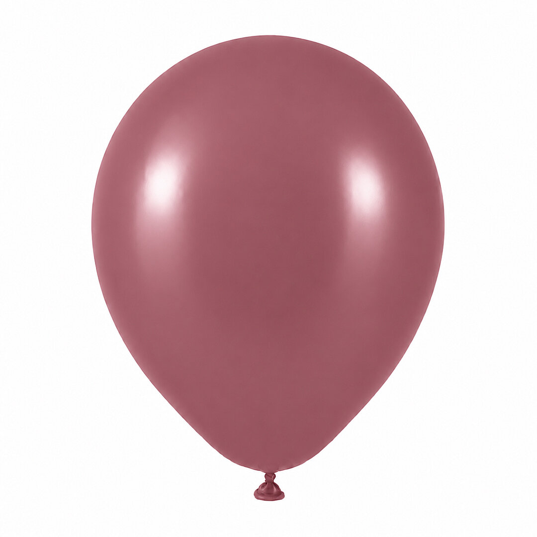 Rosewood Renk Lateks Retro Balon (30 cm) - 100 Adet - 2